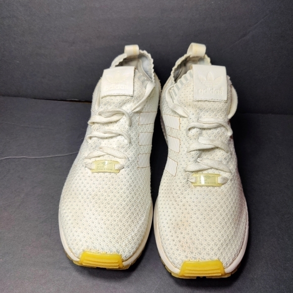 Adidas Originals ZX Flux Primeknit Z Off White Running Sneaker Men's Shoe Size 9 - Picture 2 of 10